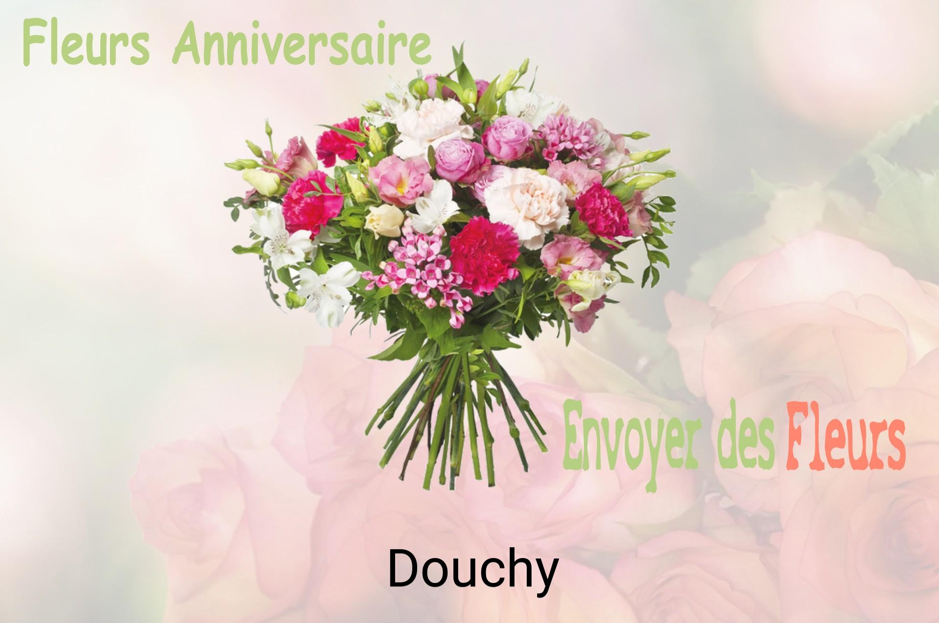 Bouquet de fleurs d’anniversaire livré à Douchy